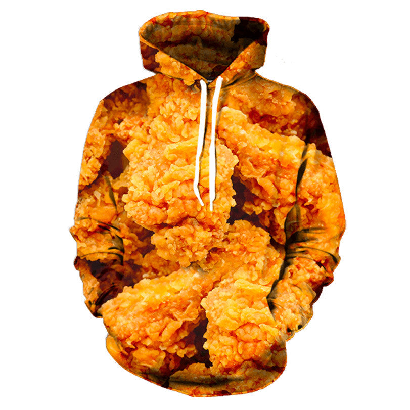 Fried Chicken Allover 3D Print Hoodie