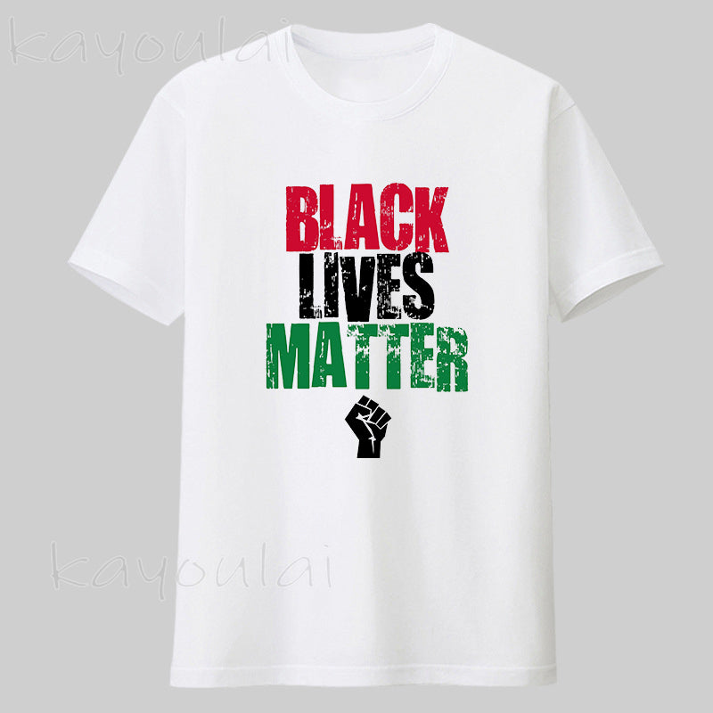 Black Lives Matter - Activist Movement Cotton Knitted Casual Unisex T-Shirt