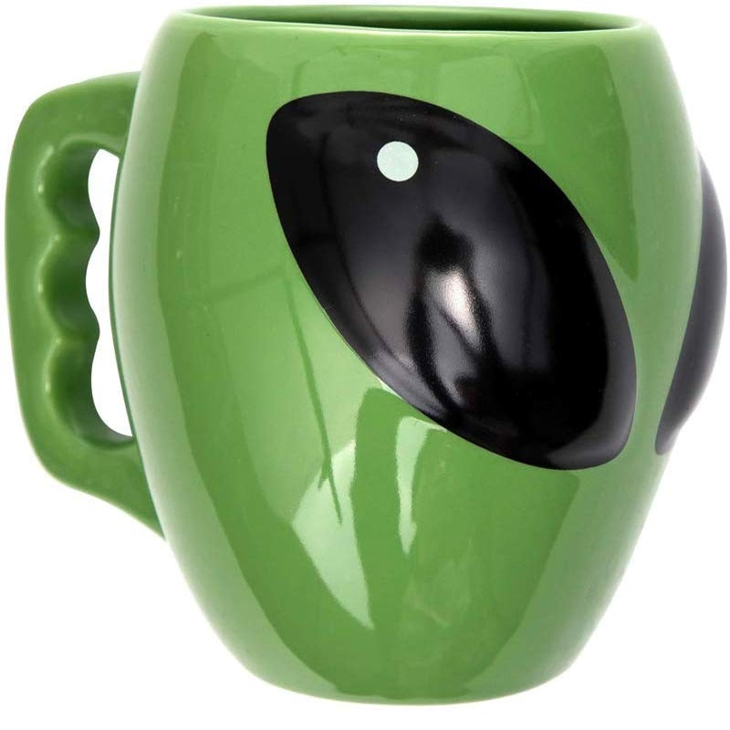 Outer-Space Alien Shape Glazed Ceramic Coffee/Tea/Milk Mugs