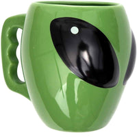 Thumbnail for Outer-Space Alien Shape Glazed Ceramic Coffee/Tea/Milk Mugs
