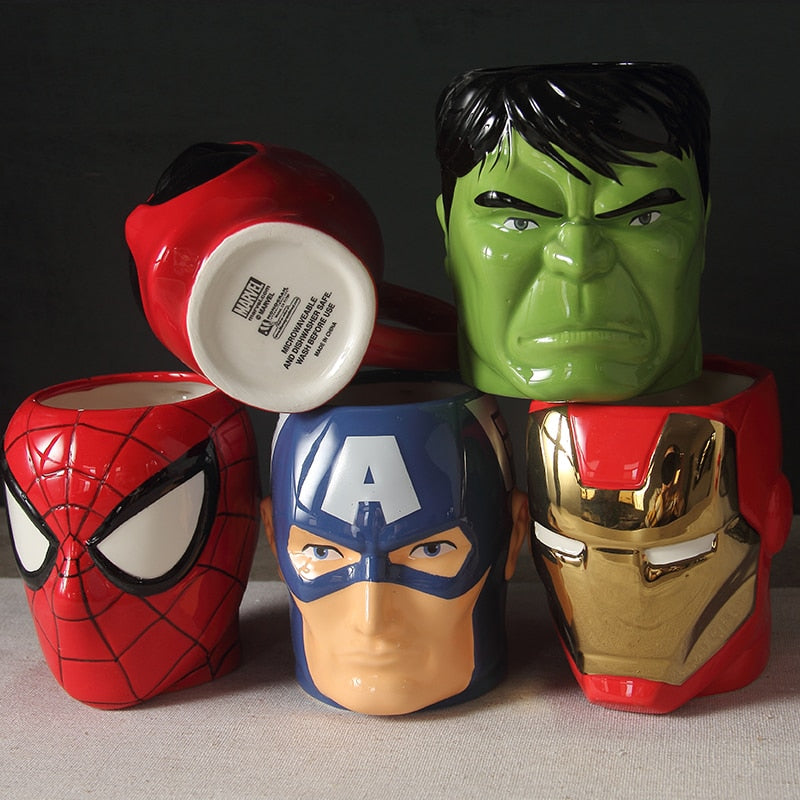 Limited Edition Avenger's Superhero 3D Ceramic Mutipurpose Mugs
