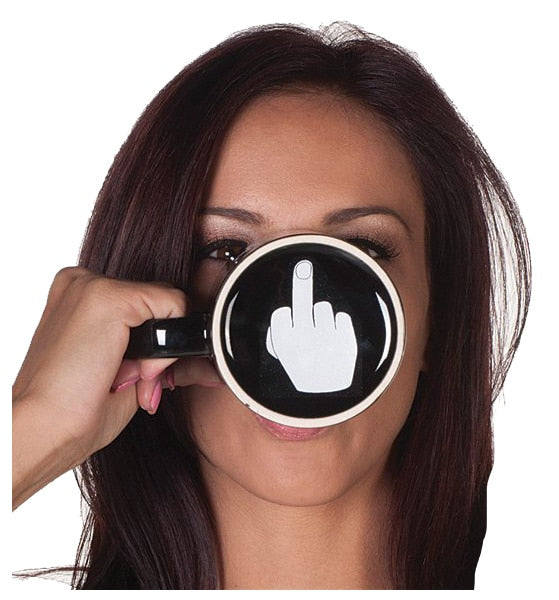 Ceramic Coffee/Tea Mug with printed Have A Nice Day Middle Finger
