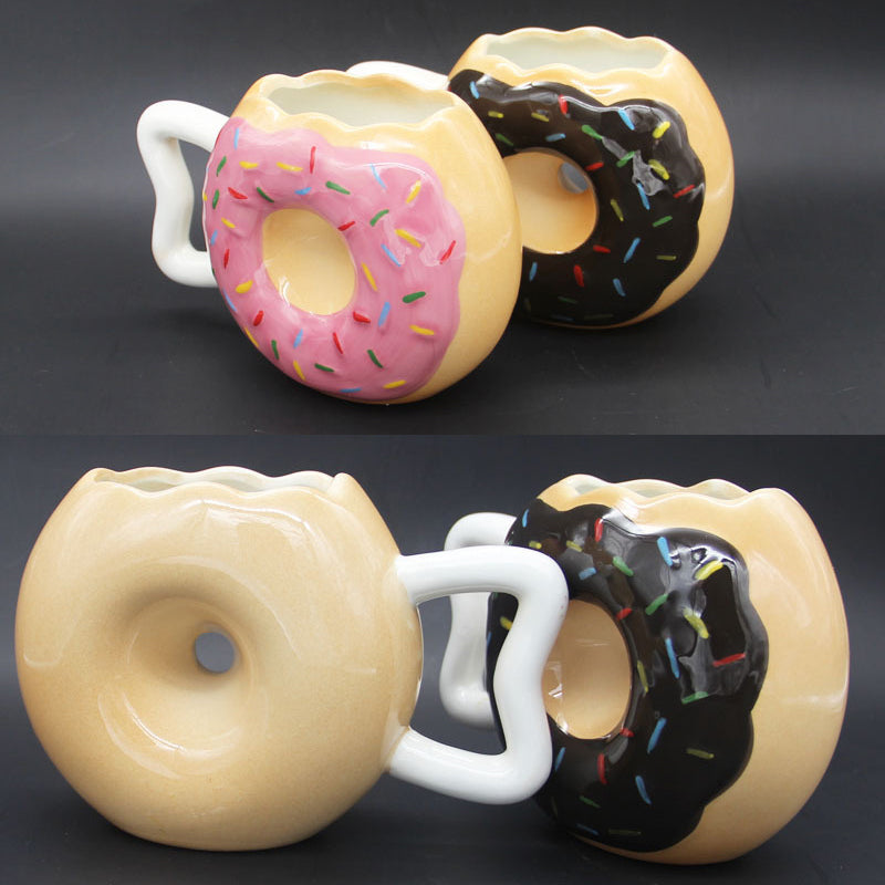 Yummy Handmade Doughnut Ceramic Coffee/Team Mug