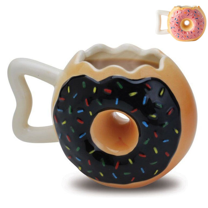 Yummy Handmade Doughnut Ceramic Coffee/Team Mug