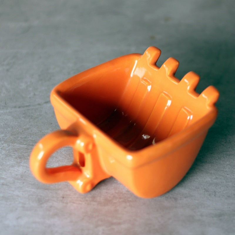 Creative Ceramic Excavator Spoon Bucket Cup Coffee/Tea Mug