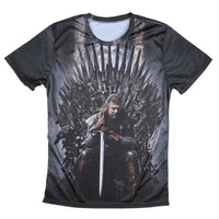 Thumbnail for Game Of Thrones Ned Stark Iron Throne Allover 3D Print Tshirt - TshirtNow.net - 3