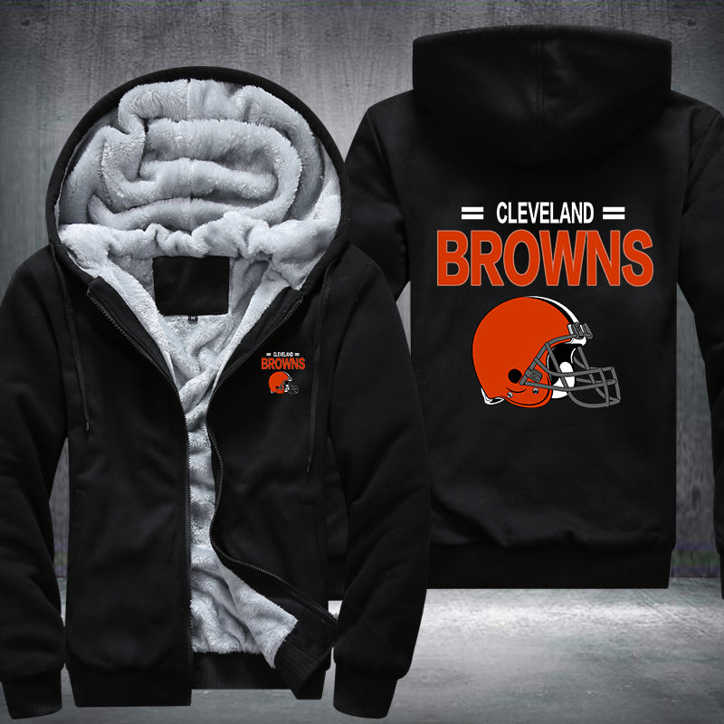 NFL CLEVELAND BROWNS THICK FLEECE JACKET