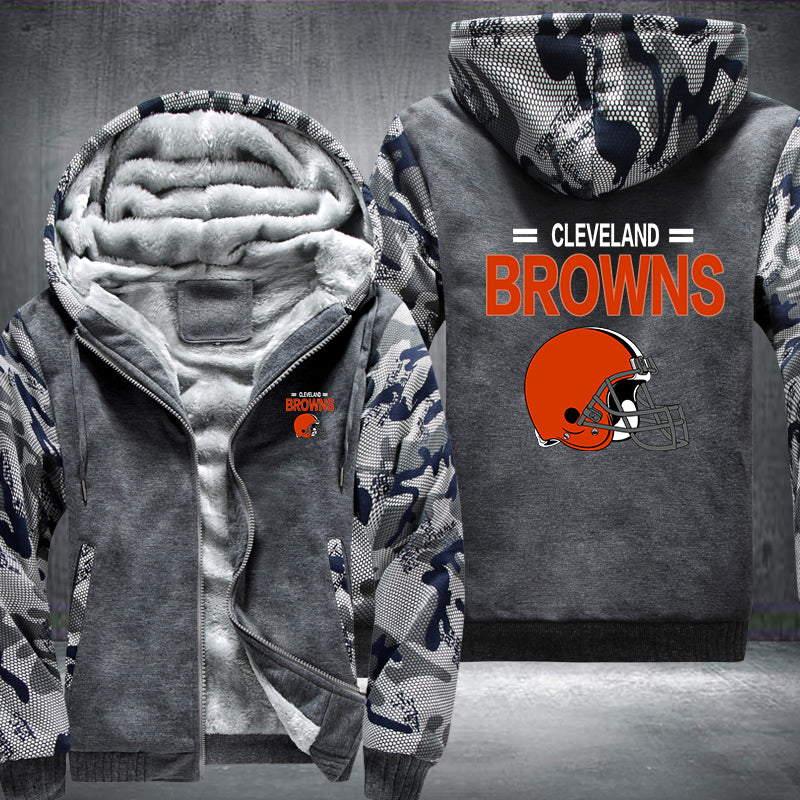 NFL CLEVELAND BROWNS THICK FLEECE JACKET