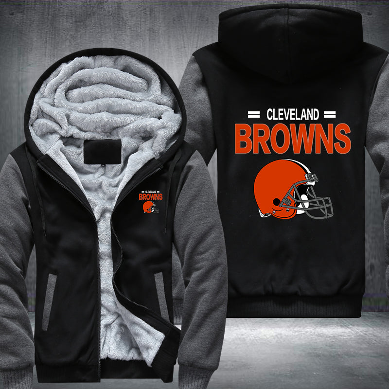 NFL CLEVELAND BROWNS THICK FLEECE JACKET