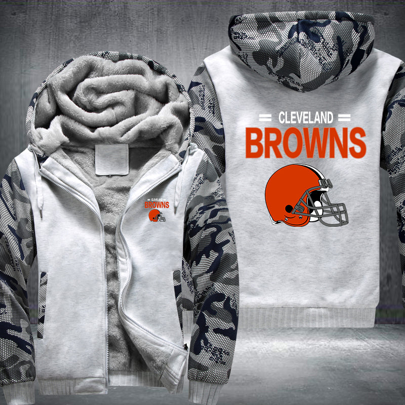 NFL CLEVELAND BROWNS THICK FLEECE JACKET