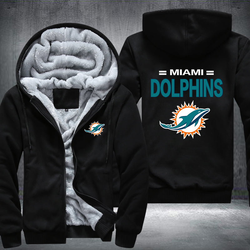 NFL MIAMI DOLPHINS THICK FLEECE JACKET