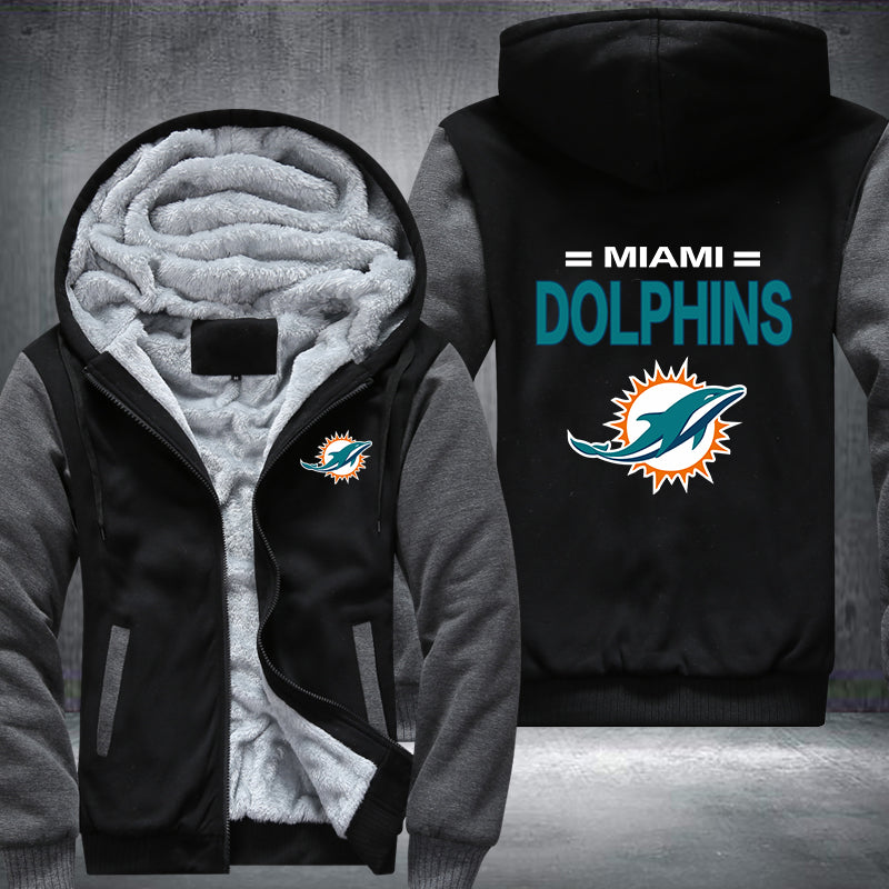 NFL MIAMI DOLPHINS THICK FLEECE JACKET