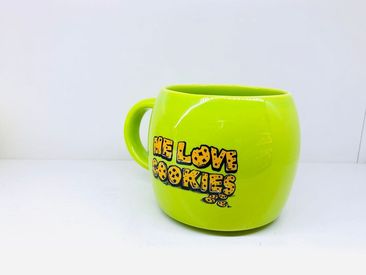 Vintage Sesame Street ELMO and COOKIE MONSTER Ceramic Coffee/Tea Mugs