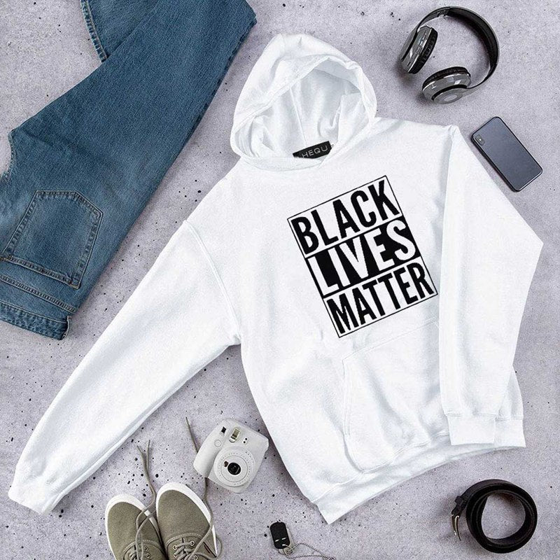 Black Lives Matter - Unisex Long Sleeve Cotton Casual Hoodies and Pullovers