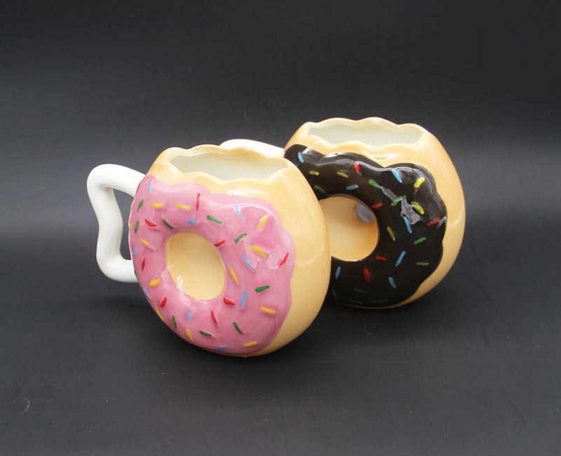 Yummy Handmade Doughnut Ceramic Coffee/Team Mug