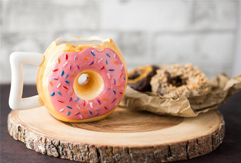 Yummy Handmade Doughnut Ceramic Coffee/Team Mug