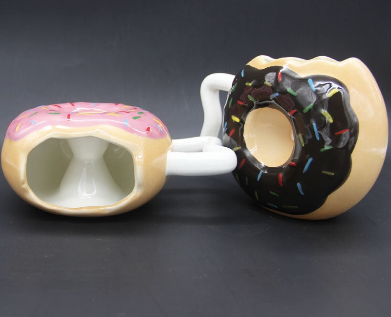 Yummy Handmade Doughnut Ceramic Coffee/Team Mug