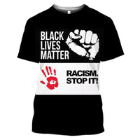 Thumbnail for Black Lives Matter Men's Knitted Polyester T-Shirt