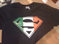 Thumbnail for Superman Italian Flag Logo Black Tshirt - TshirtNow.net - 6