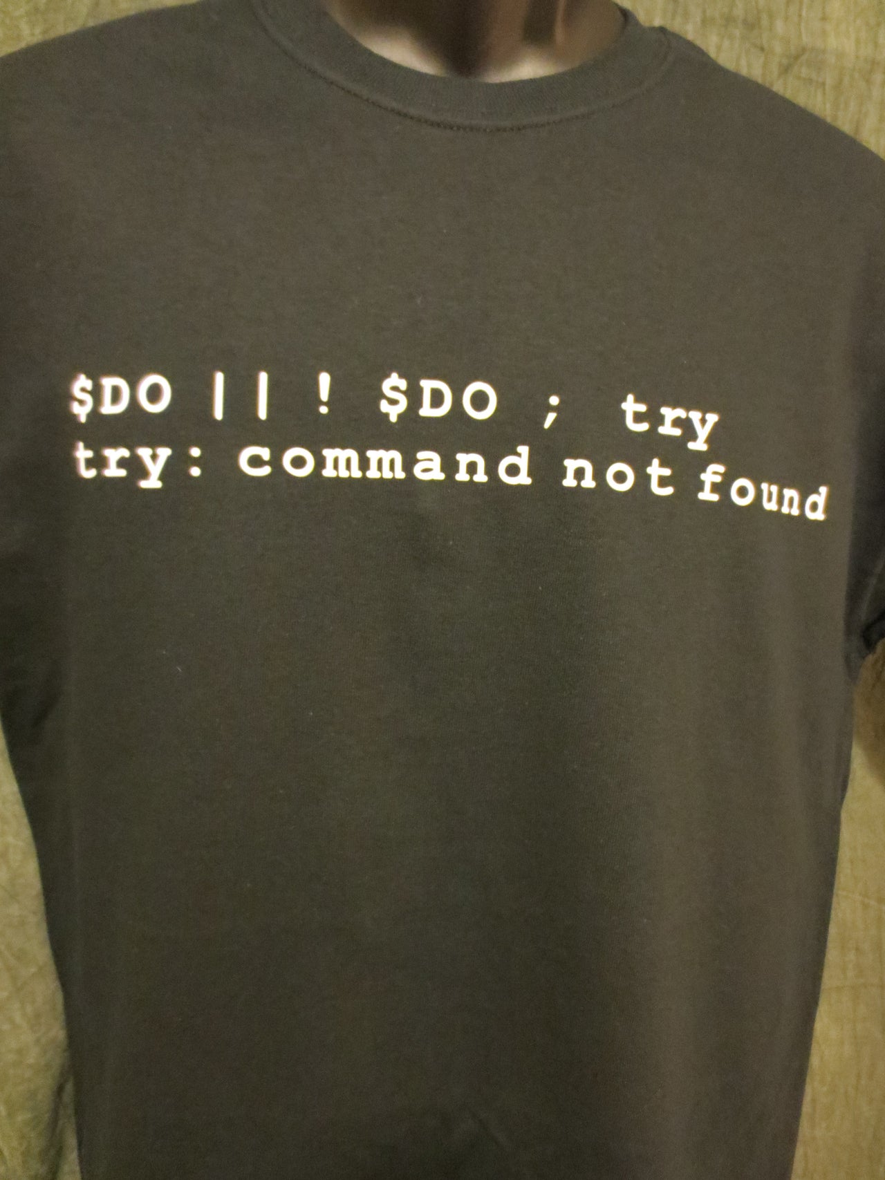 Do or Do Not; There is no Try (Computer Code Yoda Expression of Speech) Tshirt: Black With White Print - TshirtNow.net - 13