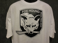 Thumbnail for Metal Gear Solid Fox Hound Special Force Group Tshirt:White With Black Print - TshirtNow.net - 3