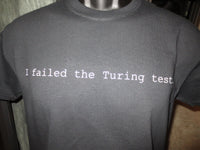 Thumbnail for I Failed The Turing Test Black Tshirt - TshirtNow.net - 2