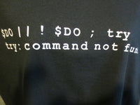 Thumbnail for Do or Do Not; There is no Try (Computer Code Yoda Expression of Speech) Tshirt: Black With White Print - TshirtNow.net - 16