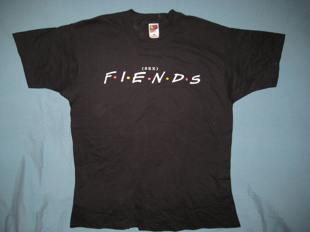 (Sex) F-I-E-N-D-S Friends Logo Spoof Black Colored Tshirt Size XL - TshirtNow.net