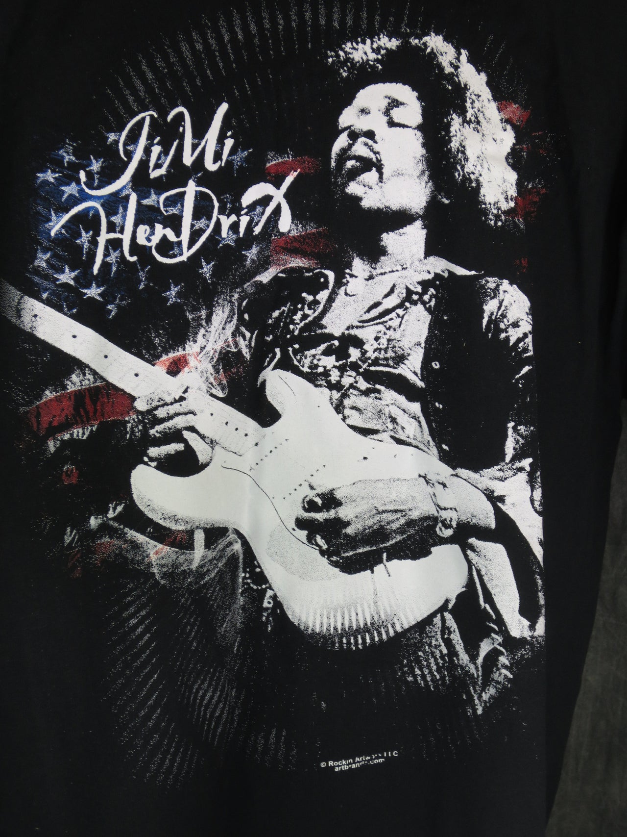 Jimi Hendrix Flag tshirt - TshirtNow.net - 3