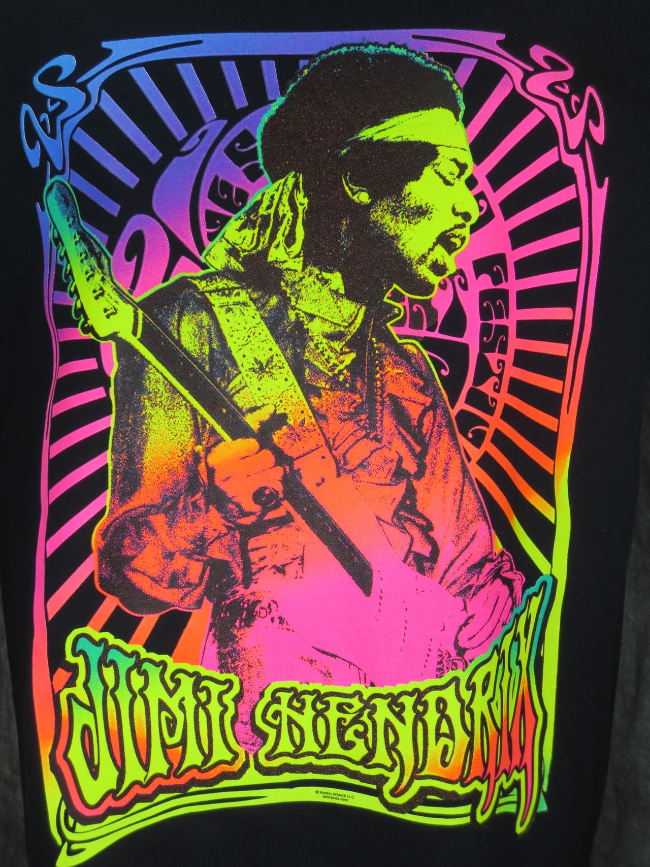 Jimi Hendrix Neon Concert tshirt - TshirtNow.net - 3