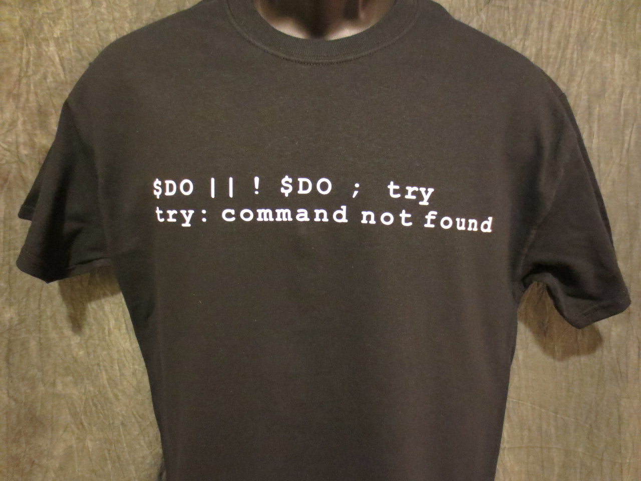 Do or Do Not; There is no Try (Computer Code Yoda Expression of Speech) Tshirt: Black With White Print - TshirtNow.net - 15