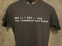Thumbnail for Do or Do Not; There is no Try (Computer Code Yoda Expression of Speech) Tshirt: Black With White Print - TshirtNow.net - 15