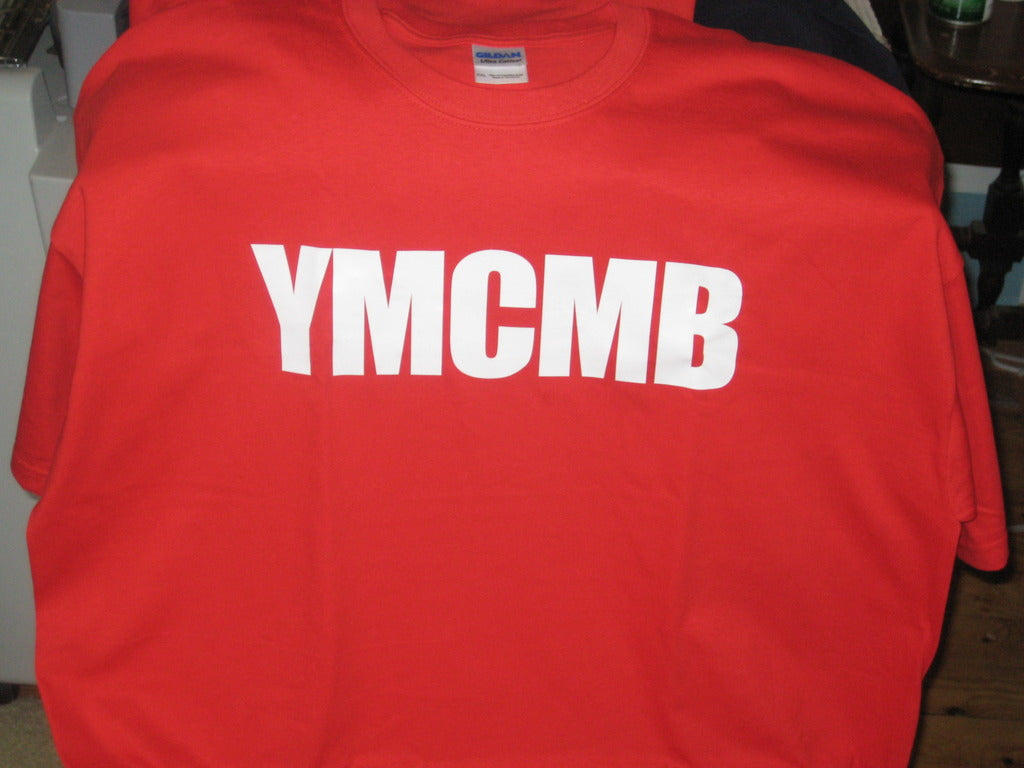 Ymcmb Tshirt: Red With White Print - TshirtNow.net - 2