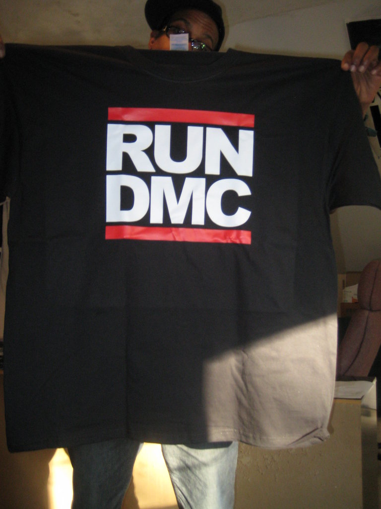 Run Dmc Logo Black Tshirt - TshirtNow.net - 4