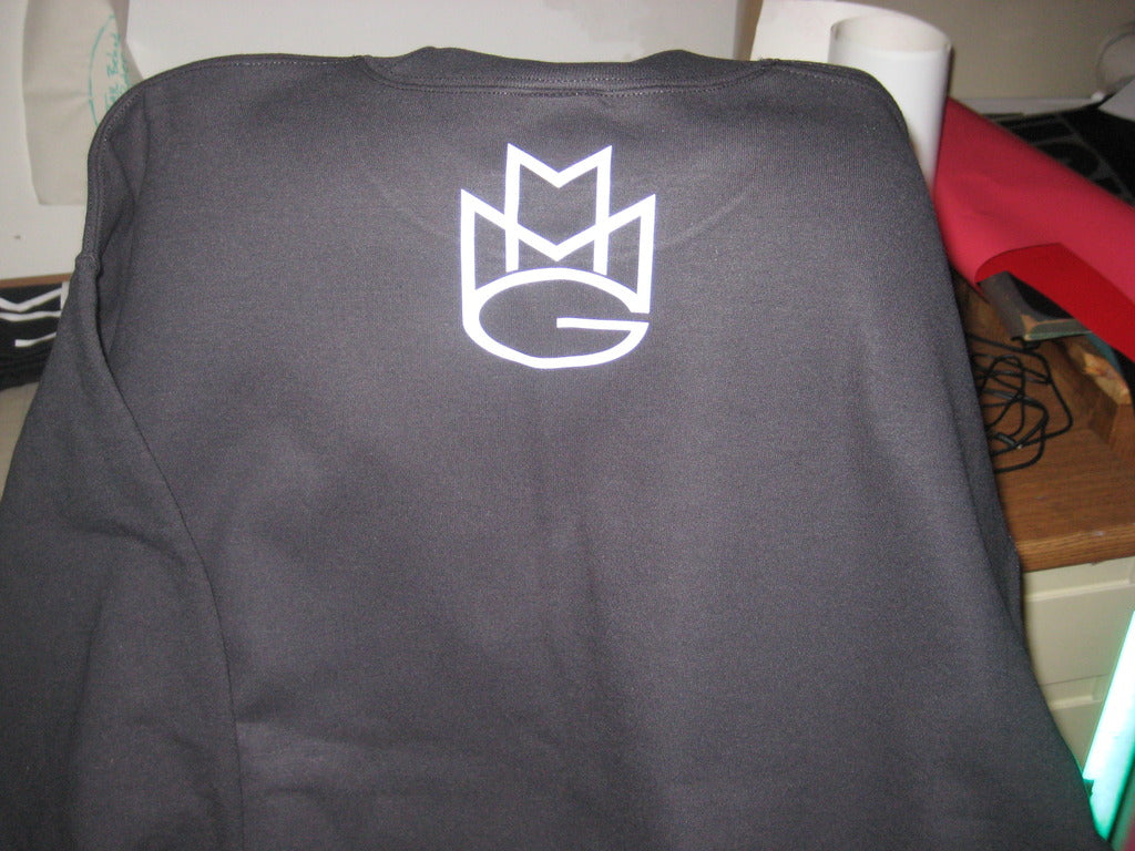 Maybach Music Crewneck Sweatshirt:Black with White Print - TshirtNow.net - 3