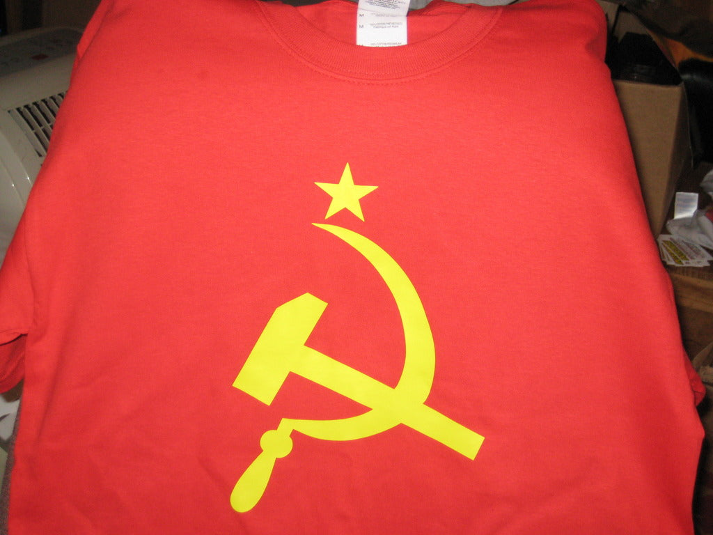CCCP USSR Soviet Union Hammer and Sickle Tshirt - TshirtNow.net - 4