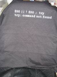 Thumbnail for Do or Do Not; There is no Try (Computer Code Yoda Expression of Speech) Tshirt: Black With White Print - TshirtNow.net - 9
