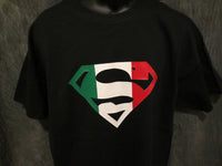 Thumbnail for Superman Italian Flag Logo Black Tshirt - TshirtNow.net - 7