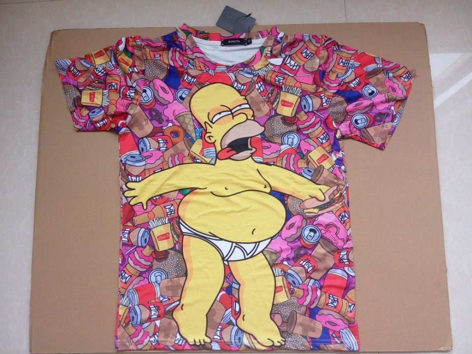 The Simpsons Homer Simpson Allover Print Donut Stupor Tshirt - TshirtNow.net - 1