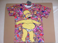 Thumbnail for The Simpsons Homer Simpson Allover Print Donut Stupor Tshirt - TshirtNow.net - 1