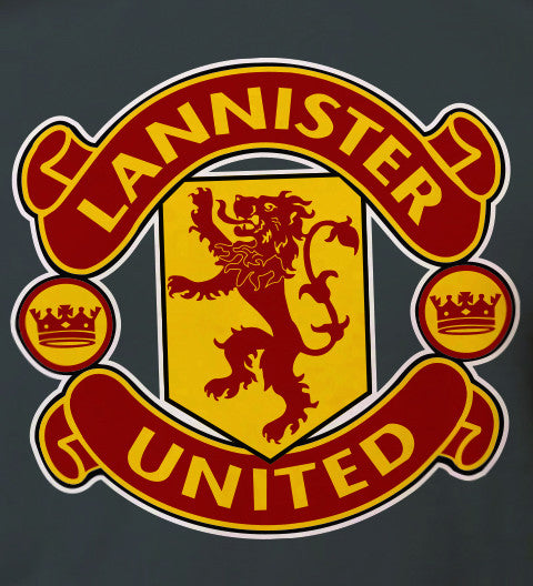 LIMITED EDITION: Game of Thrones Manchester United House Lannister United Logo on Grey Colored Womens Tank Top - TshirtNow.net - 3