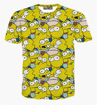 Thumbnail for The Simpsons Homer, Lisa and Maggie Simpson Allover Print Tshirt - TshirtNow.net