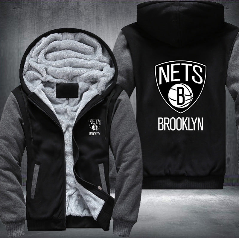 NBA BROOKLYN NETS THICK FLEECE JACKET