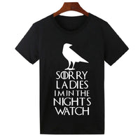 Thumbnail for Game Of Thrones Sorry Ladies I'm In The Night's Watch Tshirt - TshirtNow.net - 2