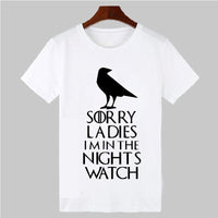 Thumbnail for Game Of Thrones Sorry Ladies I'm In The Night's Watch Tshirt - TshirtNow.net - 3