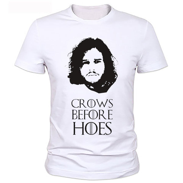 Game Of Thrones Jon Snow Crows Before Hoes Night's Watch Tshirt - TshirtNow.net - 1