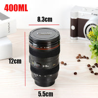 Thumbnail for Hard Plastic Coffee/Tea Mug alike SLR Camera Lens 24 105mm 1:1 Scale with openable lid