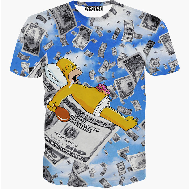 The Simpsons Homer Simpson Perfect Dream Allover Print Tshirt - TshirtNow.net - 1