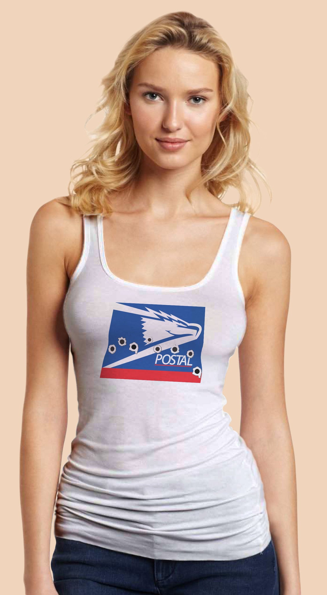 Postal White Tanktop T-shirt for Women - TshirtNow.net - 1