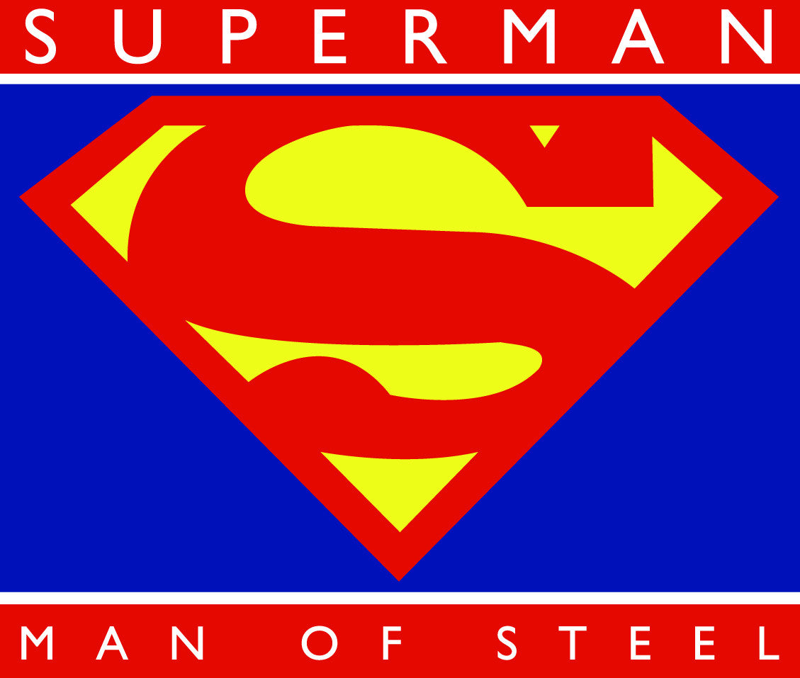 Superman Man Of Steel Standing Figure Logo on White Colored Tshirt for Men - TshirtNow.net - 2